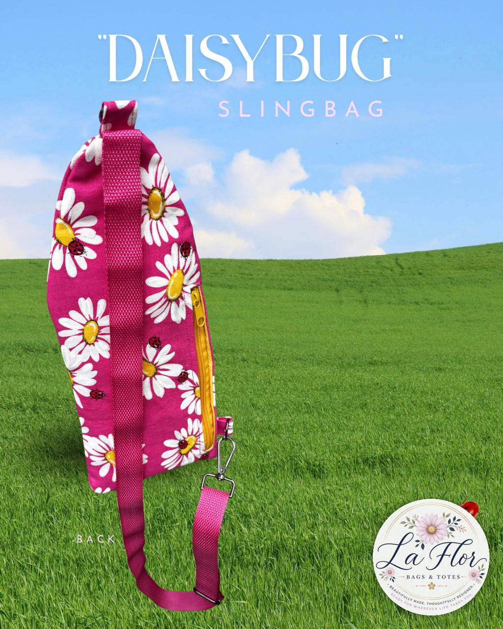 Daisy Bug Duo – One-of-a-Kind Handmade Sling & Crossbody Bags