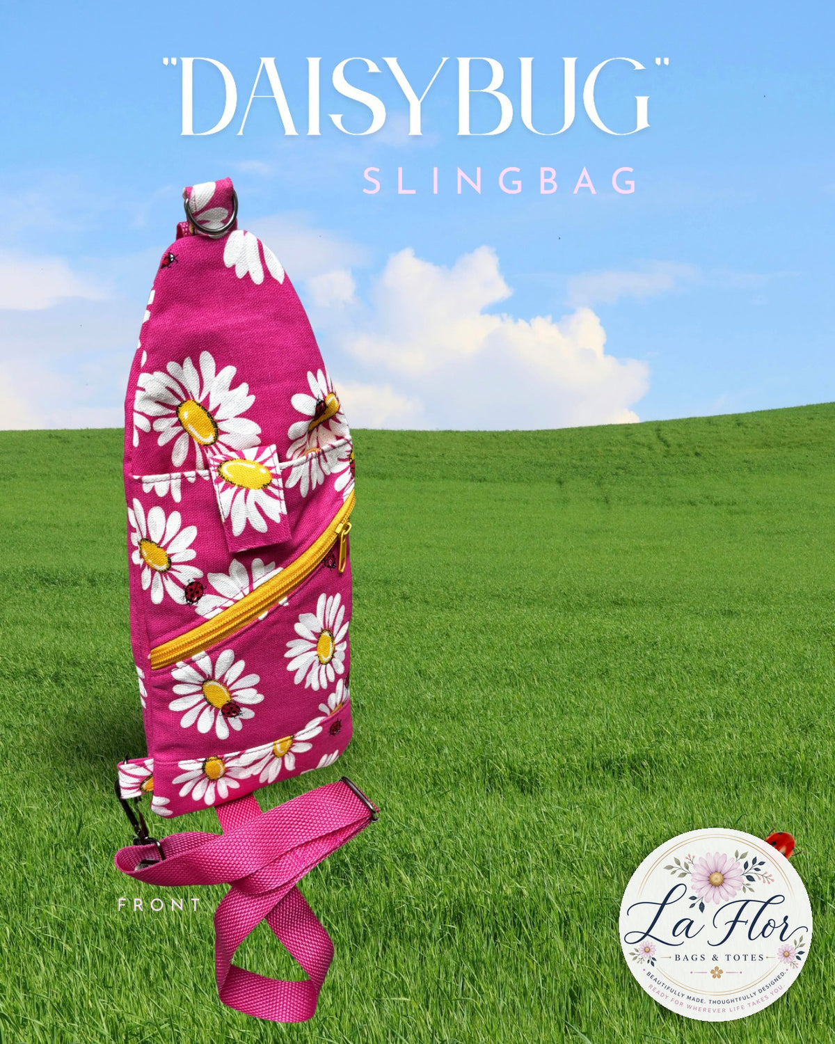 Daisy Bug Duo – One-of-a-Kind Handmade Sling & Crossbody Bags